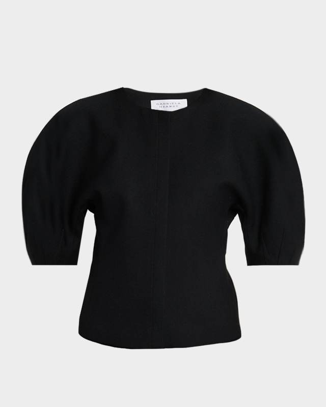 Waverly Curved-Sleeve Top